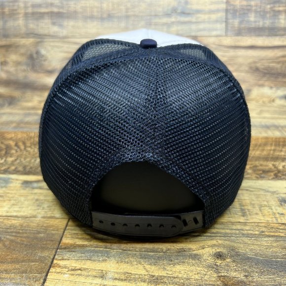 Budweiser Racing Mens Trucker Hat Navy Snapback Motorsport Drag Race Ball Cap - Picture 5 of 8